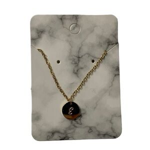 Gold initial necklace